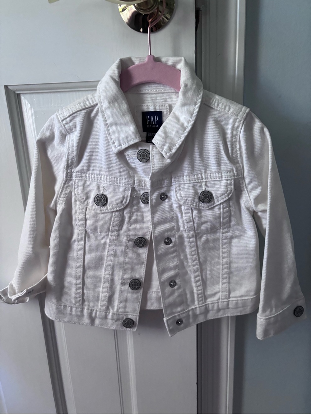 GAP White Girls Denim Jacket
